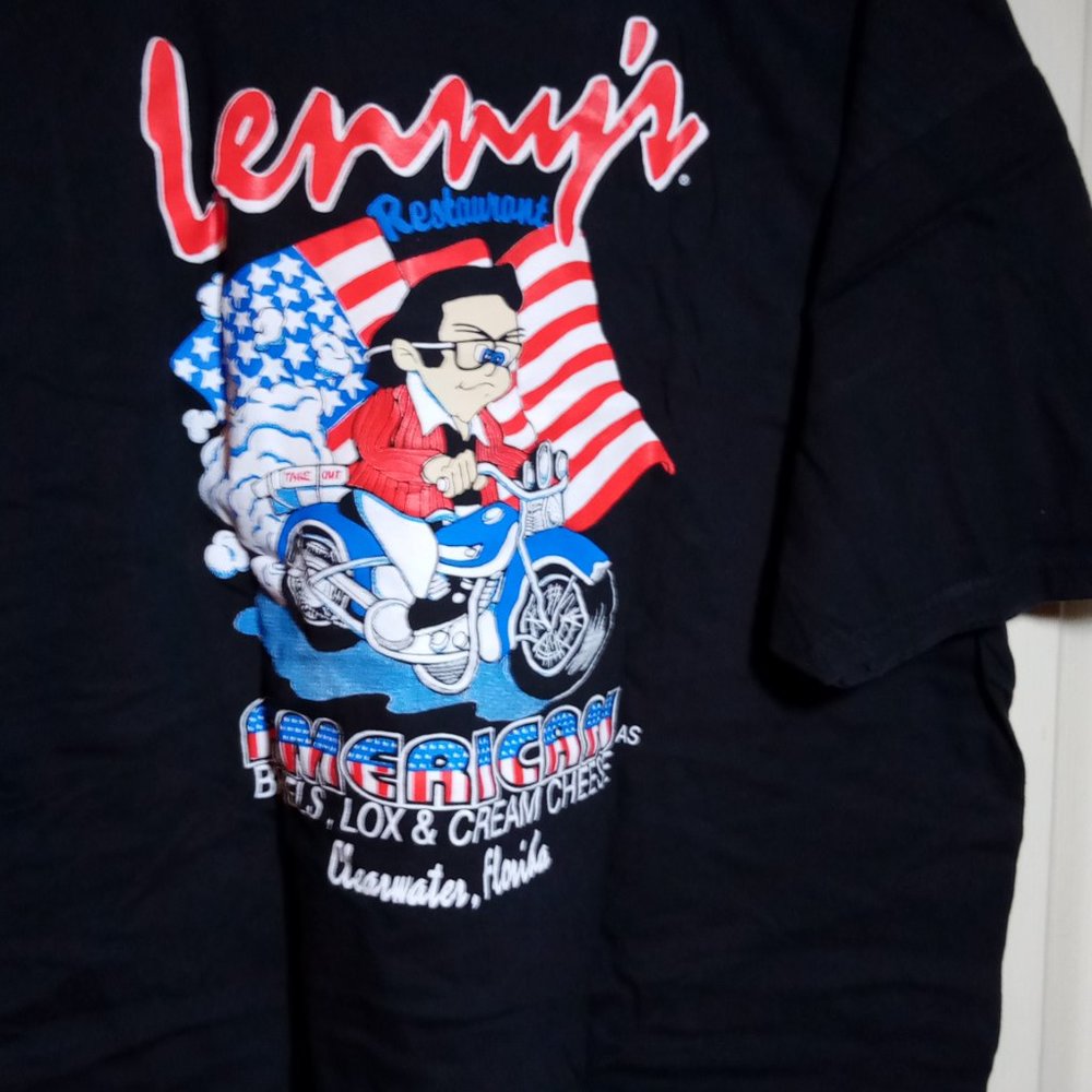 Harley Davidson "Lenny's Breakfast" tee shirt, size XXL, Black